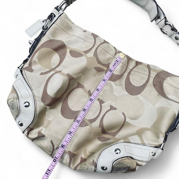 Coach Carly Signature Optic Shoulder Bag - Picture 8 of 8